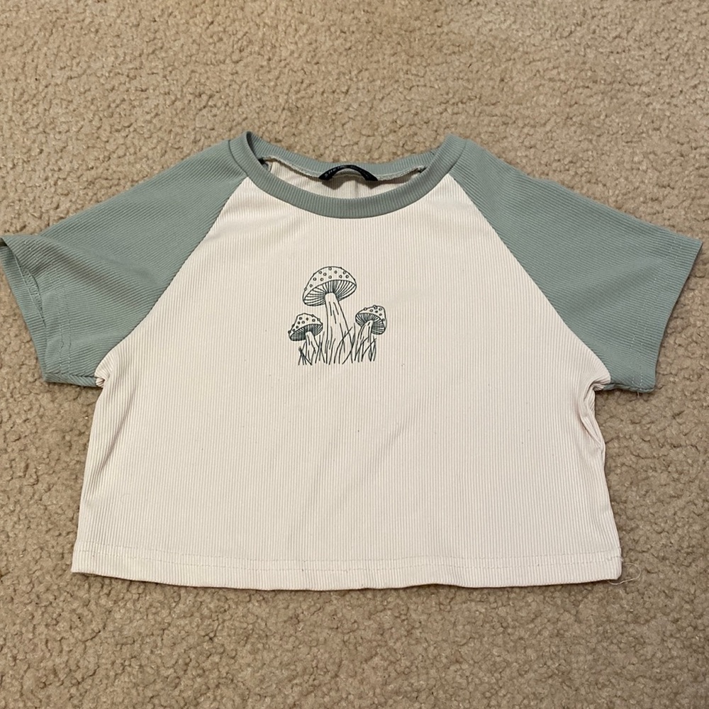 Indie Mushroom Crop Top